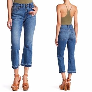 NWT Free People High Rise Released Hem Crop Jeans 26
